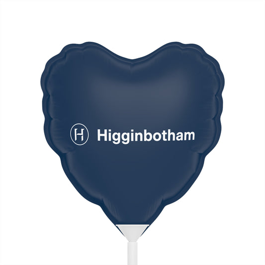 Heart-Shaped Navy Foil Balloon — Custom Logo 6" Balloon for Events & Promotions