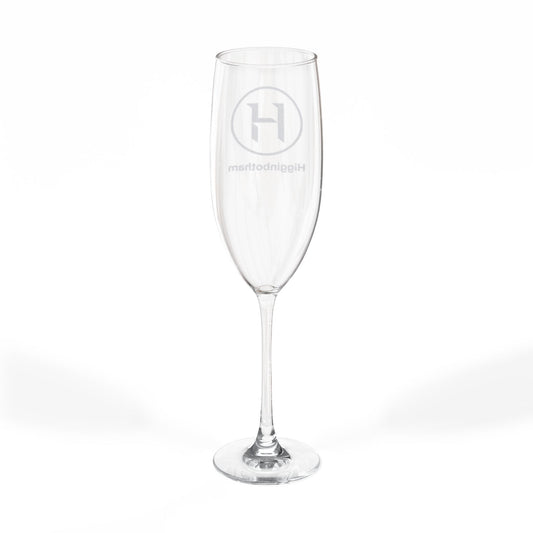 Engravable 8oz Champagne Flute - Personalized Wedding & Celebration Glass