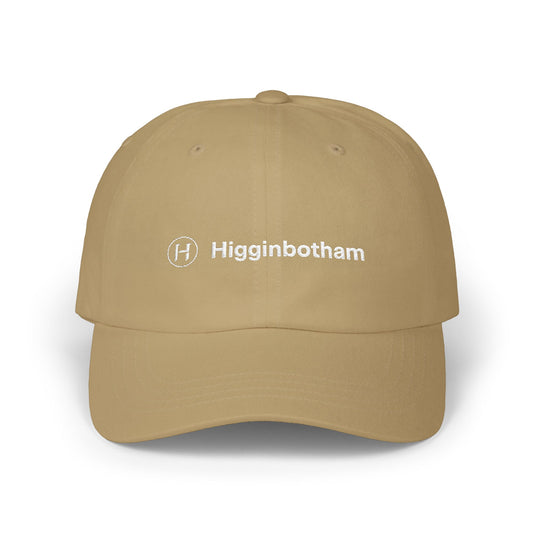 Embroidered 'Higginbotham' Classic Dad Cap — Minimal Logo Baseball Hat