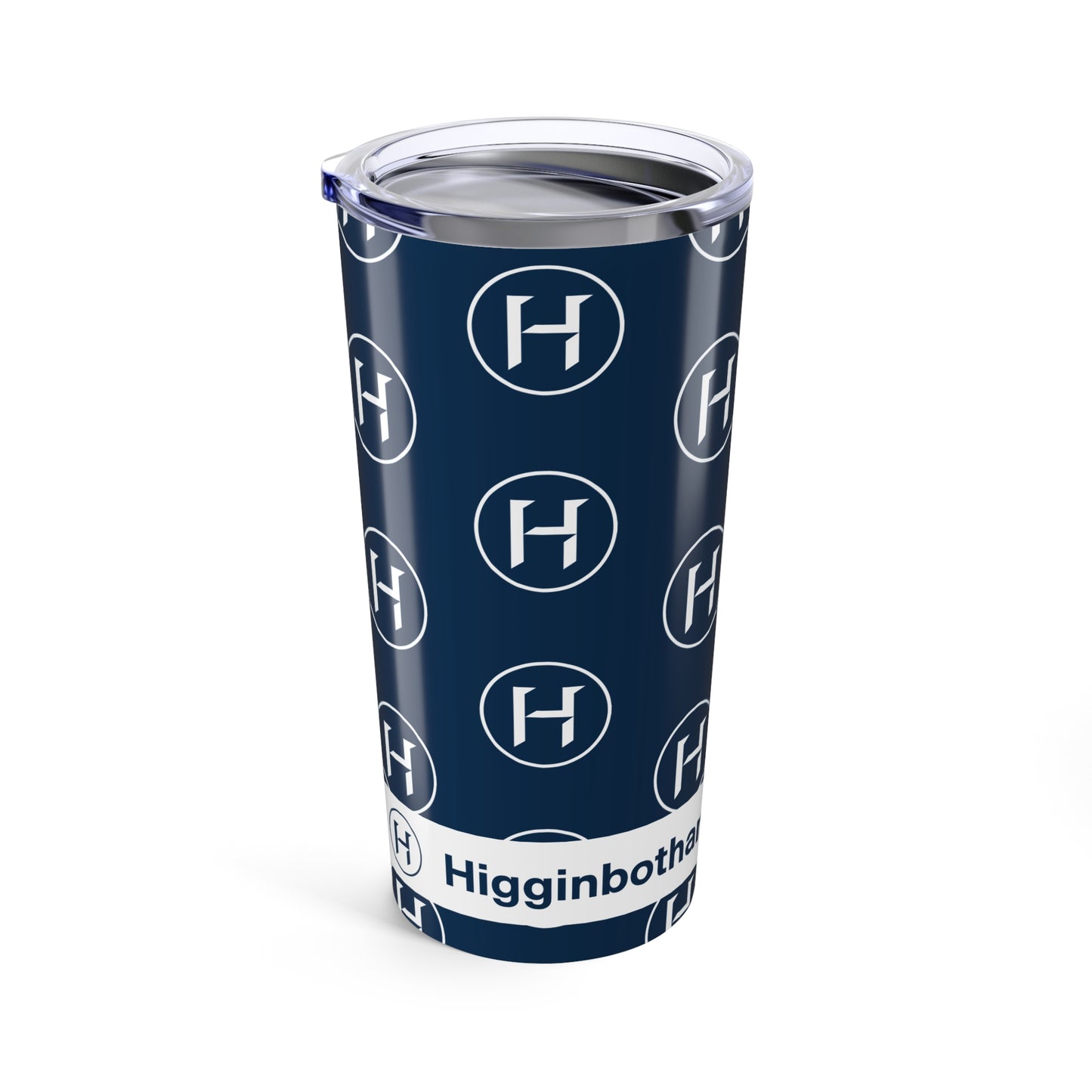 "H" Pattern 20oz Tumbler — Navy Stainless Insulated Cup