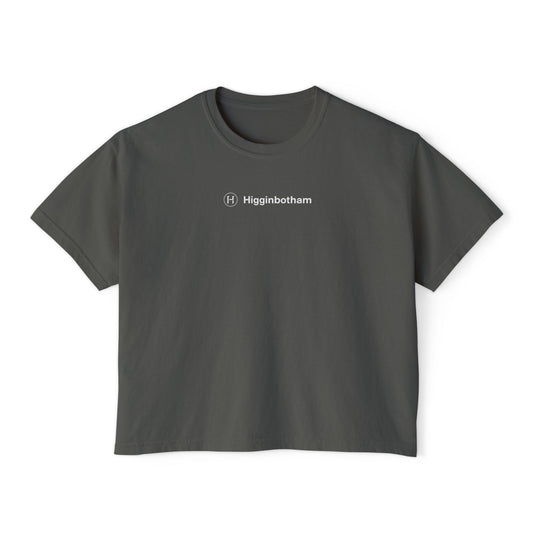 Boxy Tee — Minimalist Graphic Crop Top