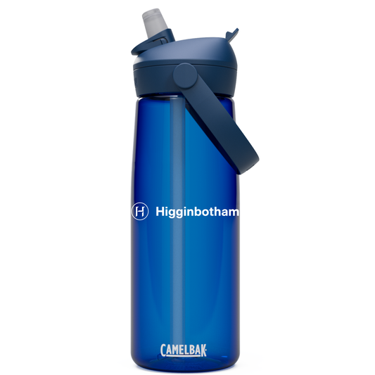 25oz Flip Straw Water Bottle — Higginbotham Logo Tritan Renew