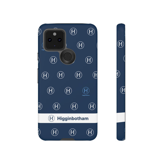 Navy Monogram Tough Phone Case — Shielded Slim Protective Cover