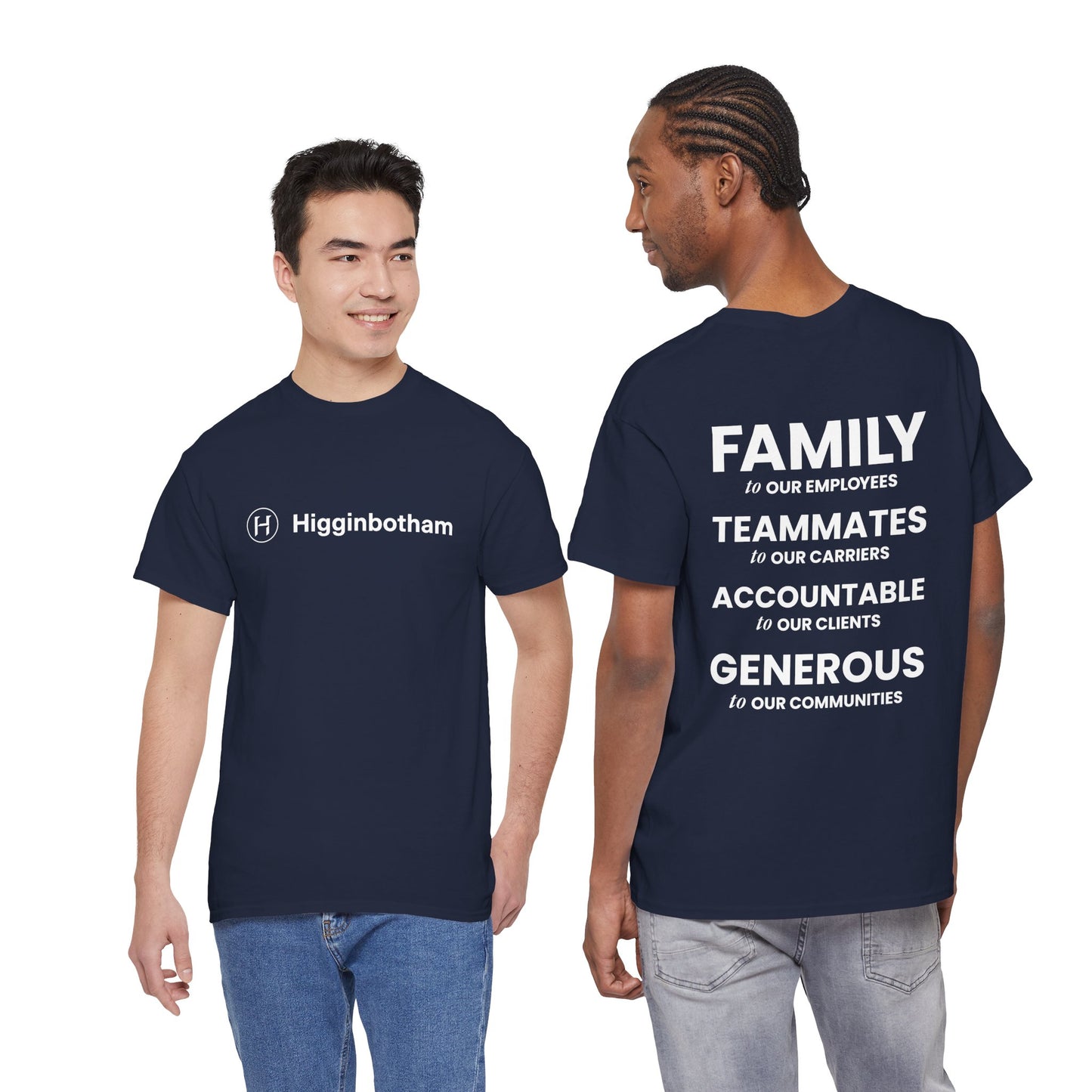 100% COTTON - Higginbotham 2026 Values Short Sleeve Tee