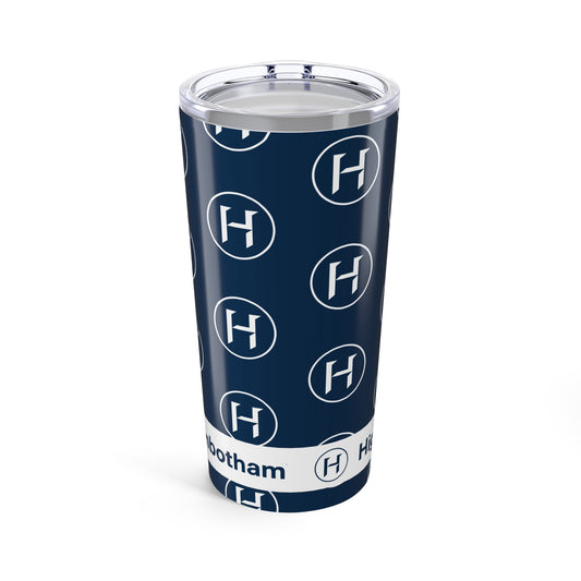 "H" Pattern 20oz Tumbler — Navy Stainless Insulated Cup