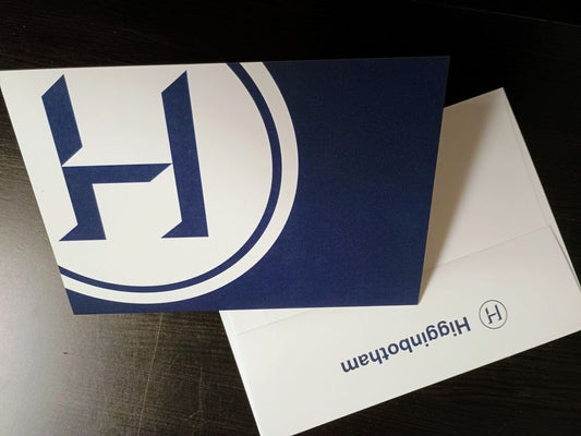 Folded Higginbotham Thank You Card Set