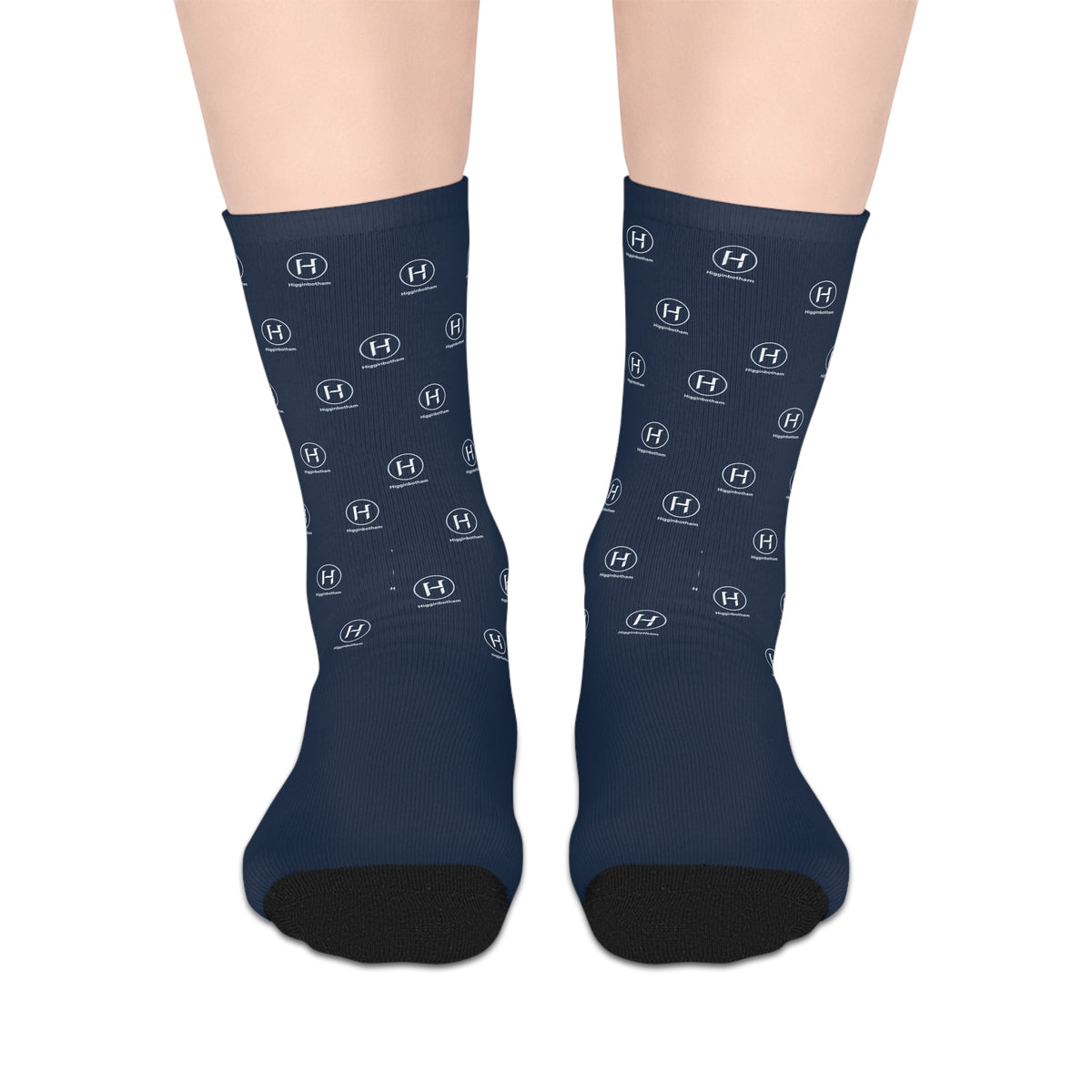 Navy Sublimated Mid-Length Socks