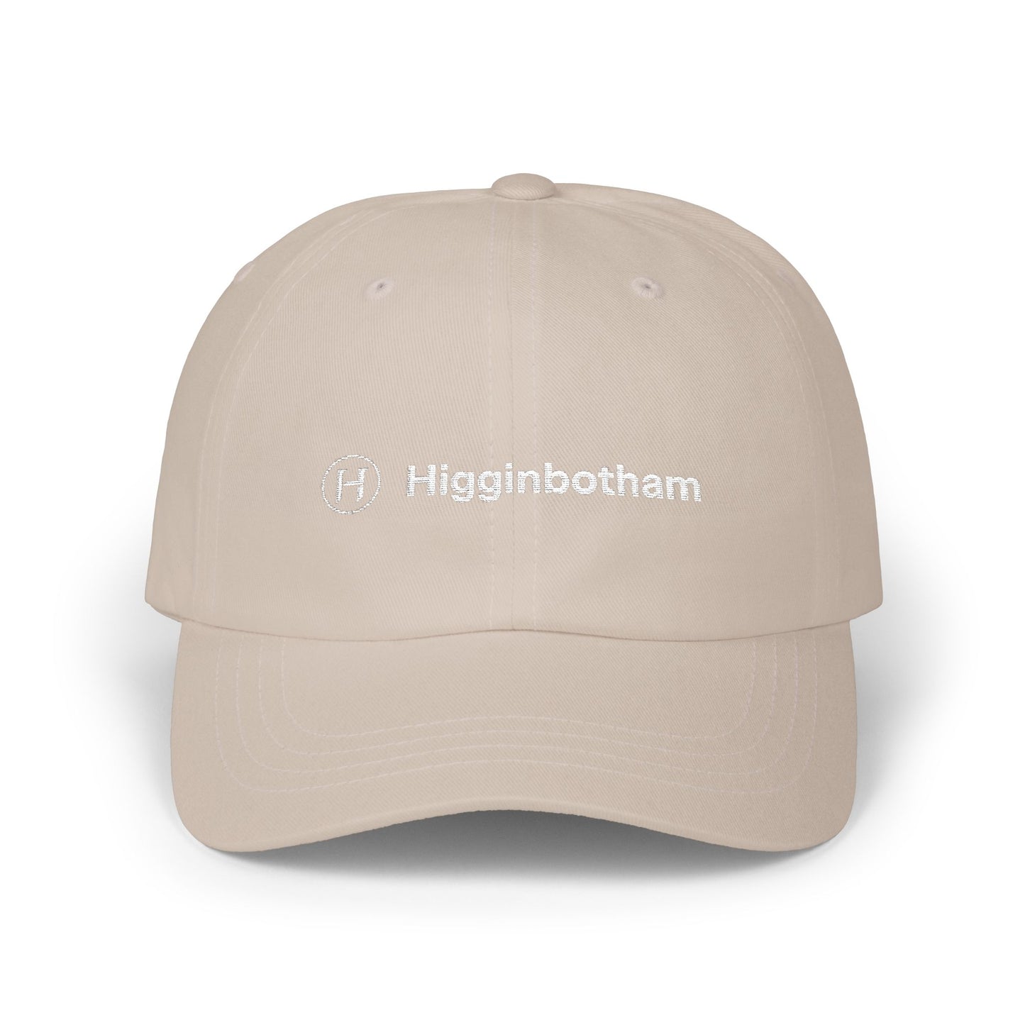 Embroidered 'Higginbotham' Classic Dad Cap — Minimal Logo Baseball Hat