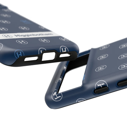 Navy Monogram Tough Phone Case — Shielded Slim Protective Cover