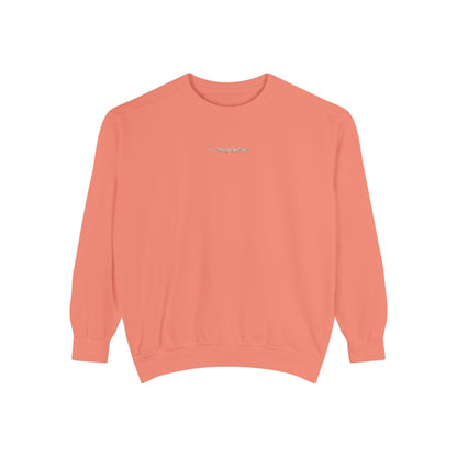Comfort Colors Sweatshirt — Garment-Dyed Crewneck with Embroidery