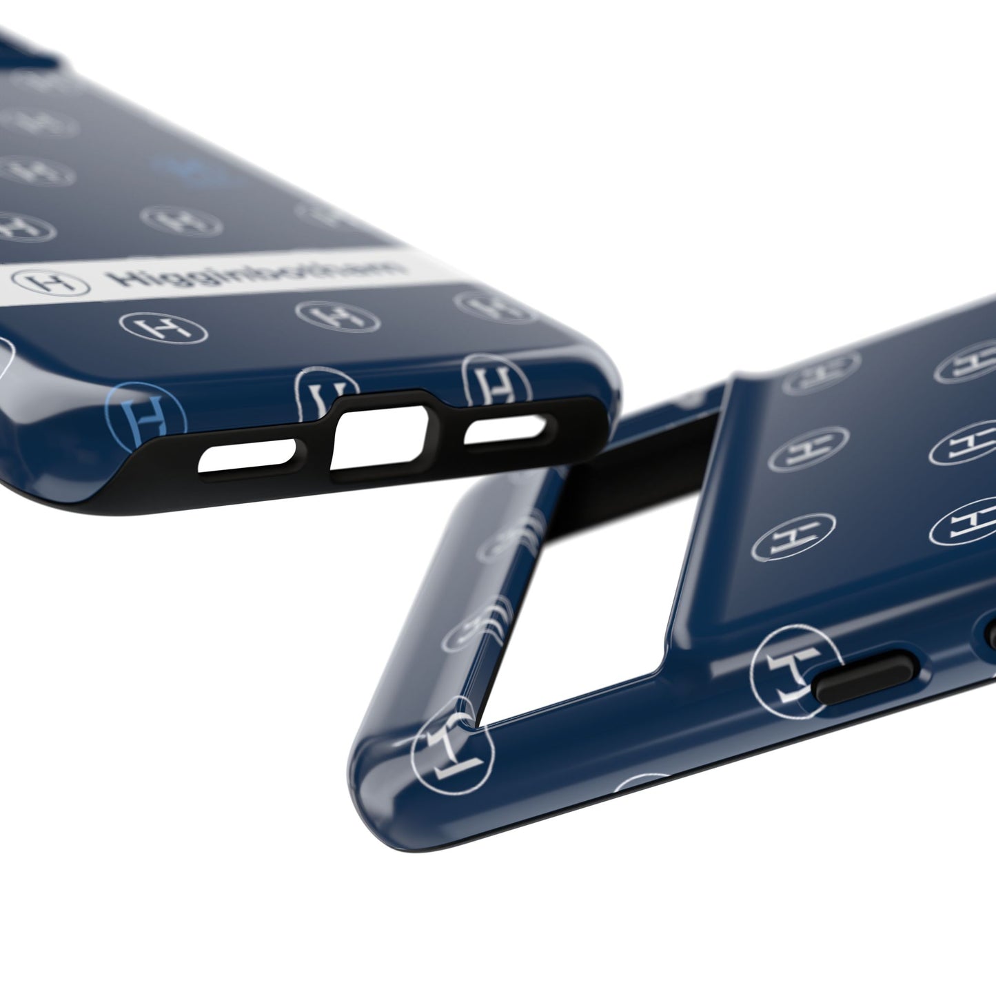 Navy Monogram Tough Phone Case — Shielded Slim Protective Cover