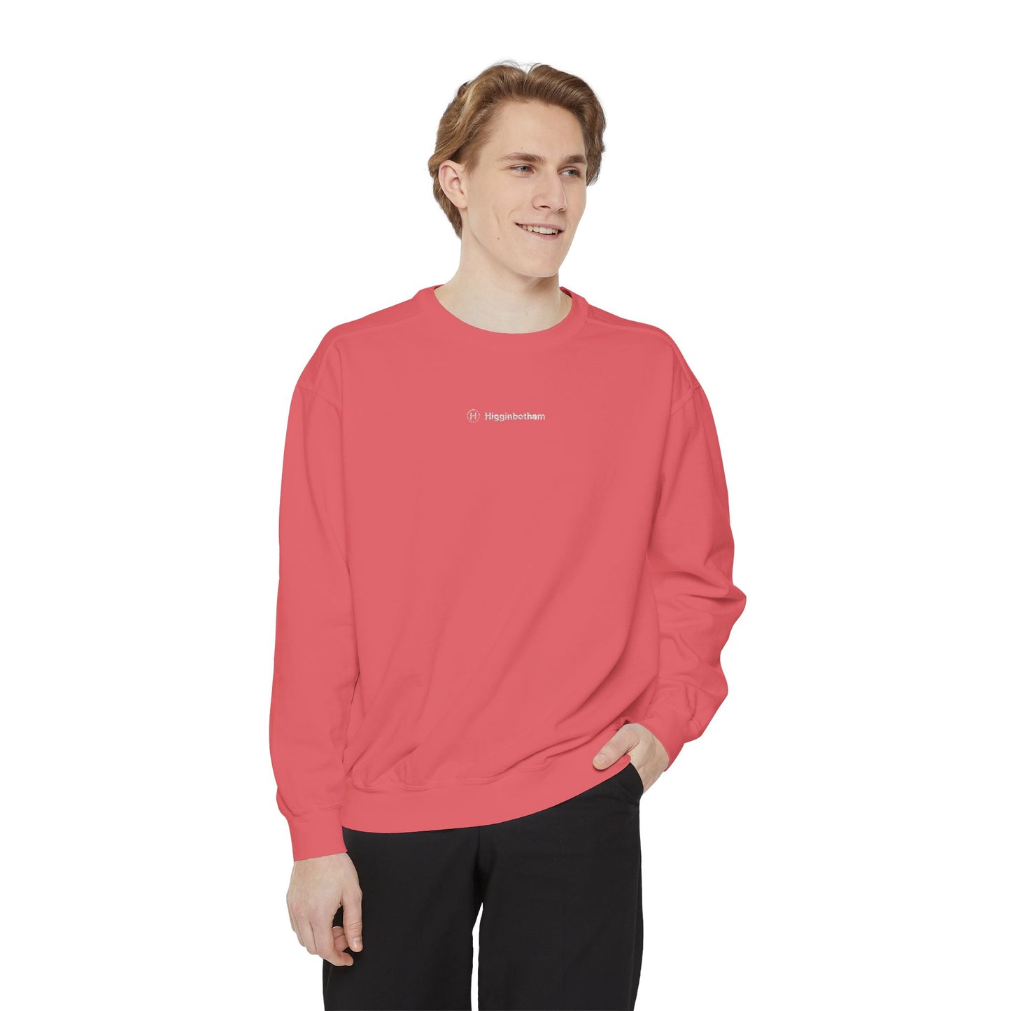 Comfort Colors Sweatshirt — Garment-Dyed Crewneck with Embroidery