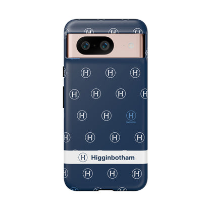 Navy Monogram Tough Phone Case — Shielded Slim Protective Cover