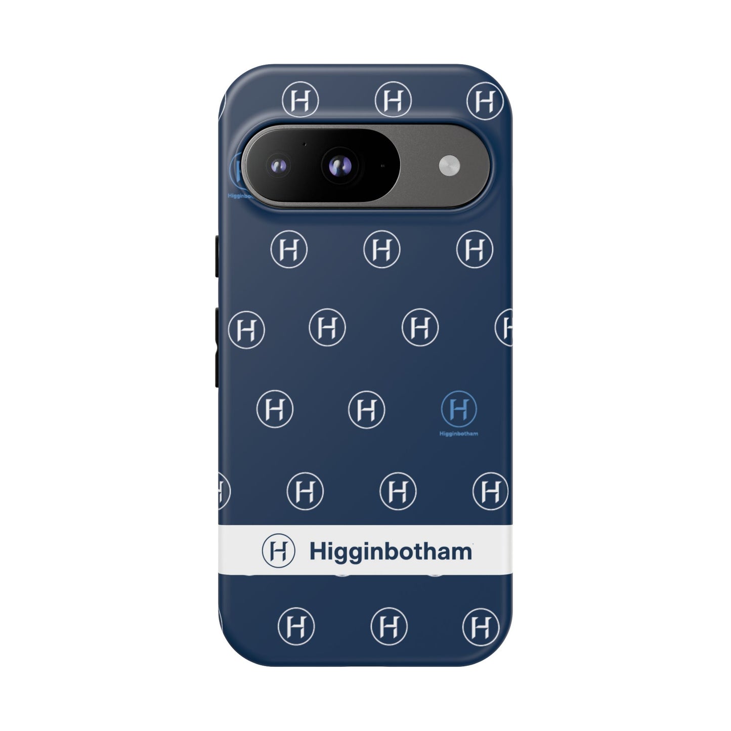 Navy Monogram Tough Phone Case — Shielded Slim Protective Cover