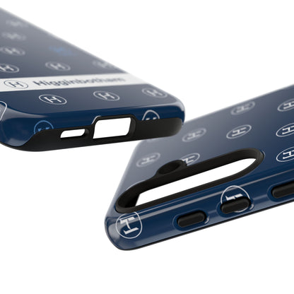 Navy Monogram Tough Phone Case — Shielded Slim Protective Cover