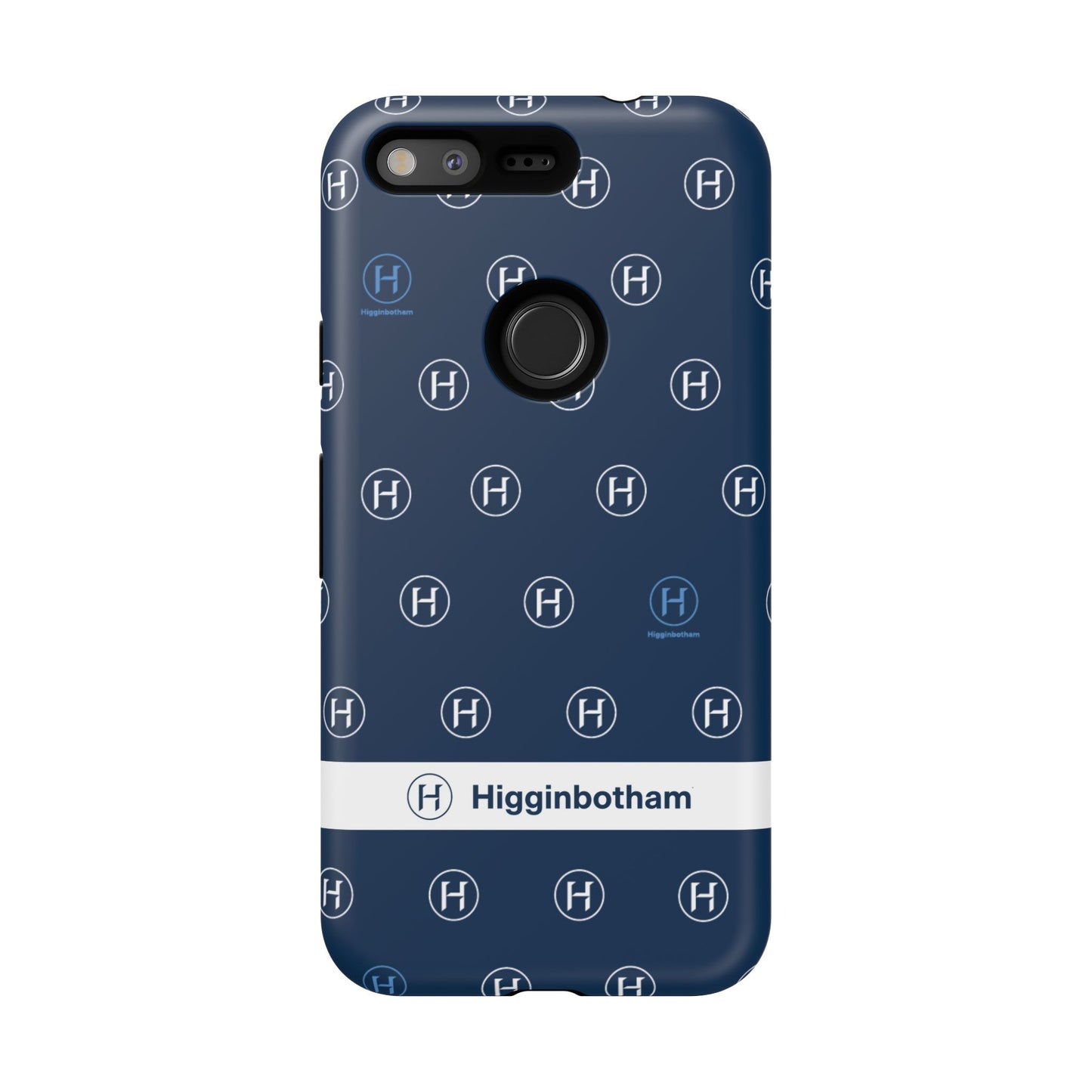 Navy Monogram Tough Phone Case — Shielded Slim Protective Cover