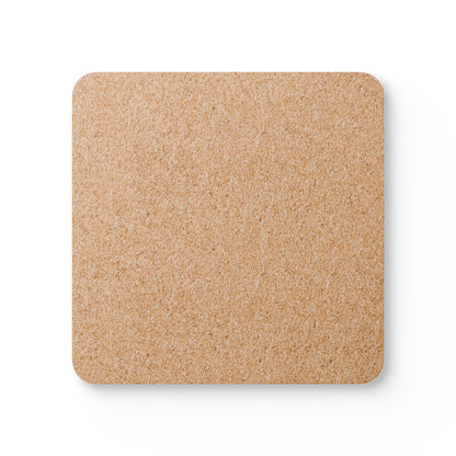 Monogram H Pattern Cork Coaster Set  (Set of 4)