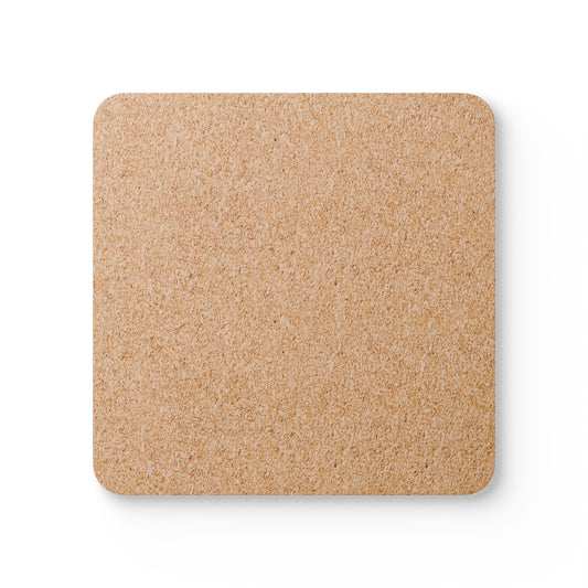 Monogram H Pattern Cork Coaster Set  (Set of 4)