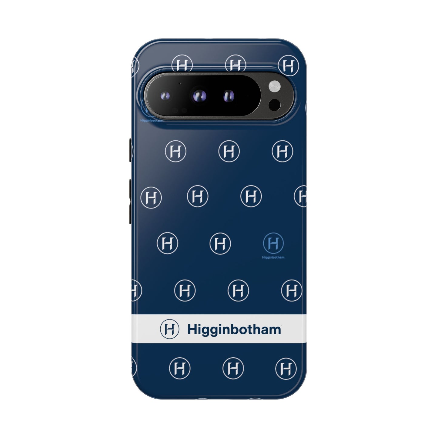 Navy Monogram Tough Phone Case — Shielded Slim Protective Cover