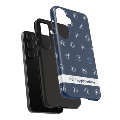Navy Monogram Tough Phone Case — Shielded Slim Protective Cover