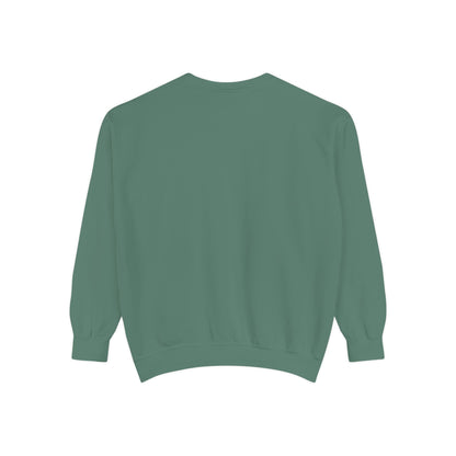 Comfort Colors Sweatshirt — Garment-Dyed Crewneck with Embroidery