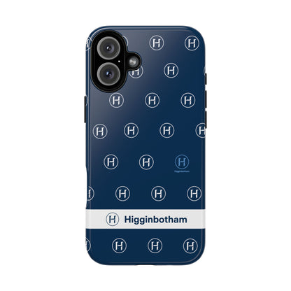 Navy Monogram Tough Phone Case — Shielded Slim Protective Cover