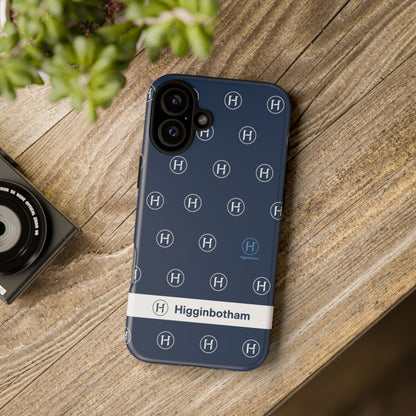 Navy Monogram Tough Phone Case — Shielded Slim Protective Cover