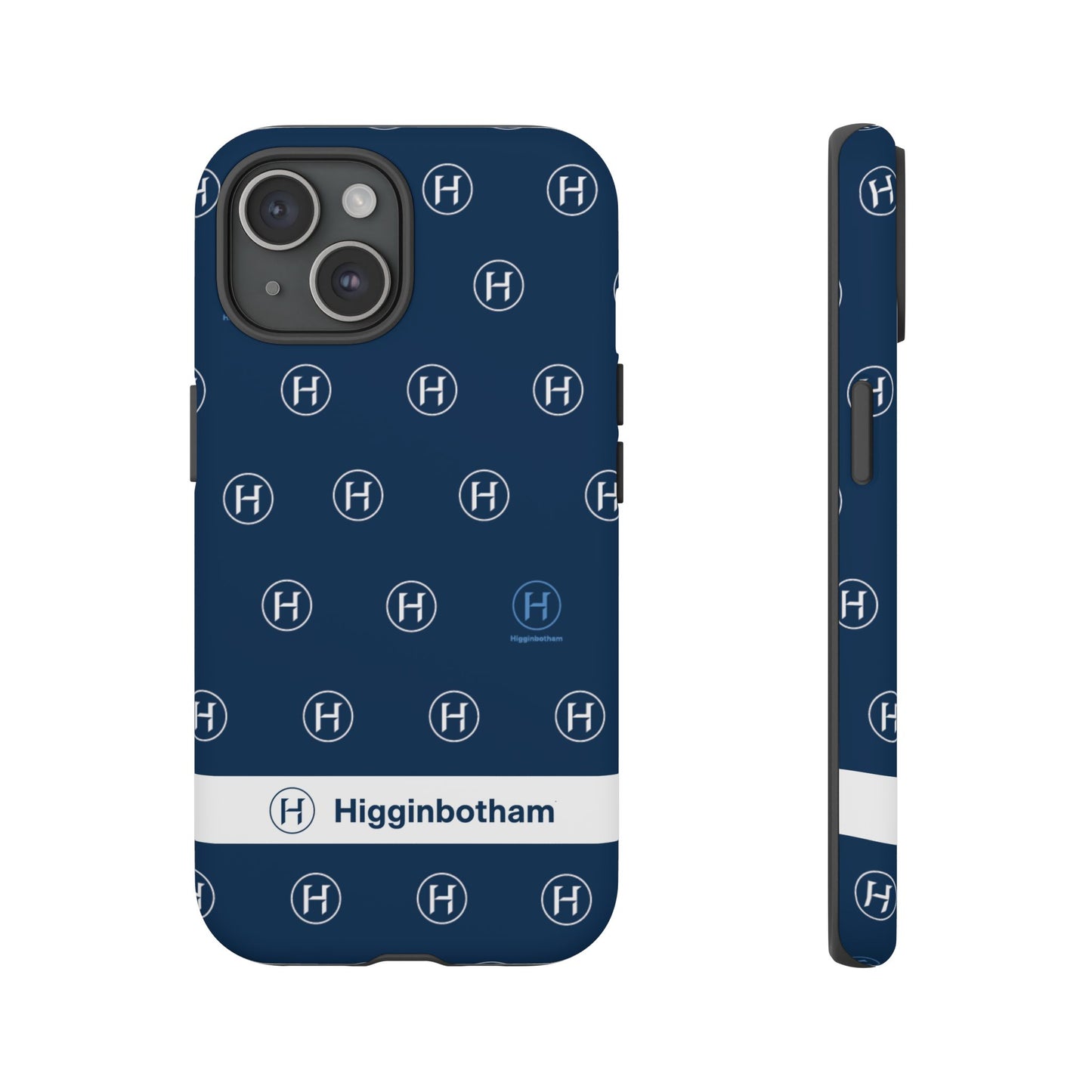 Navy Monogram Tough Phone Case — Shielded Slim Protective Cover