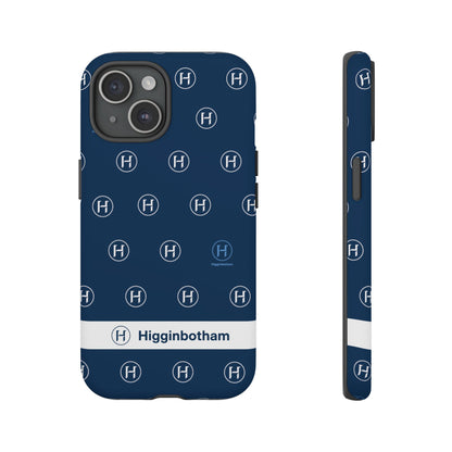 Navy Monogram Tough Phone Case — Shielded Slim Protective Cover