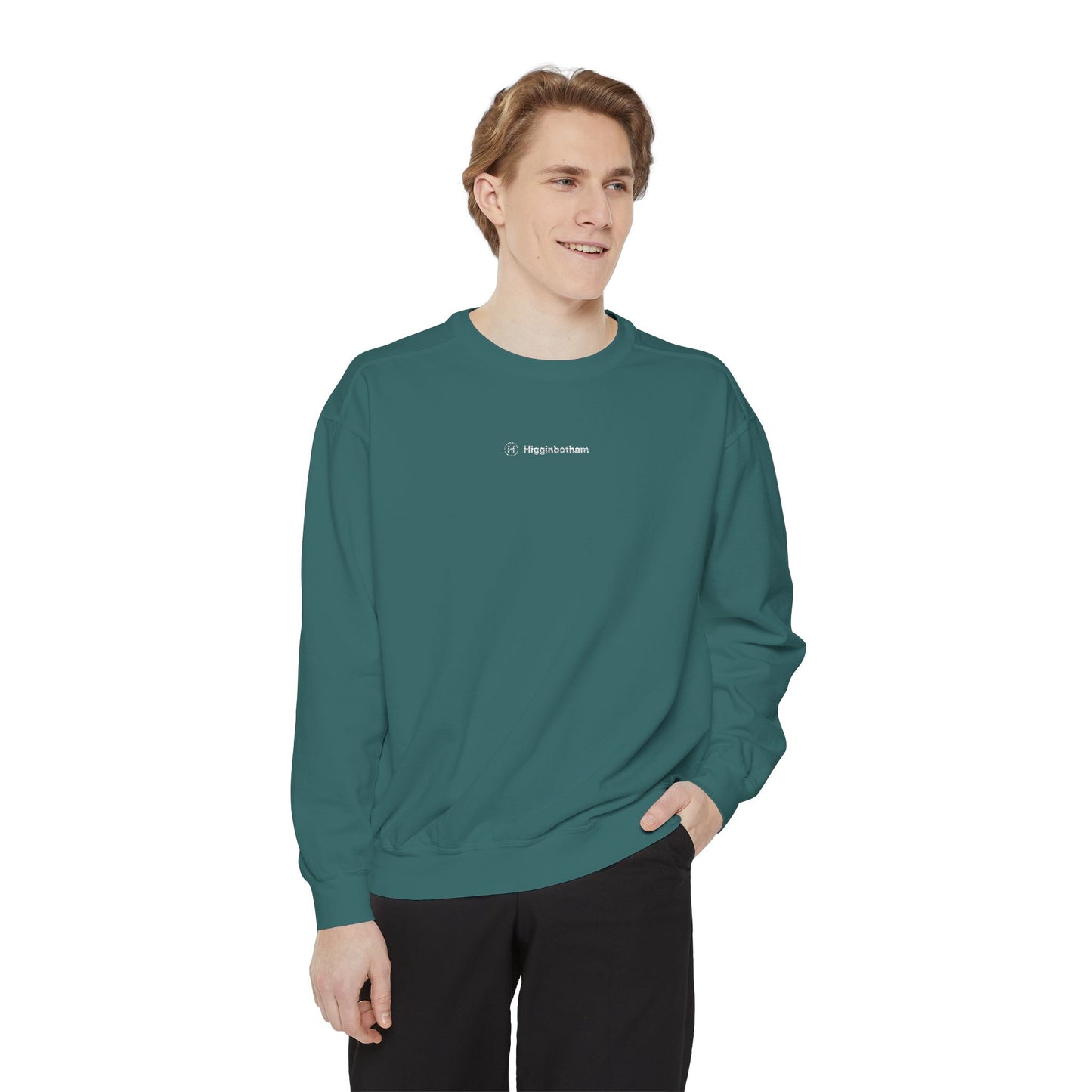 Comfort Colors Sweatshirt — Garment-Dyed Crewneck with Embroidery