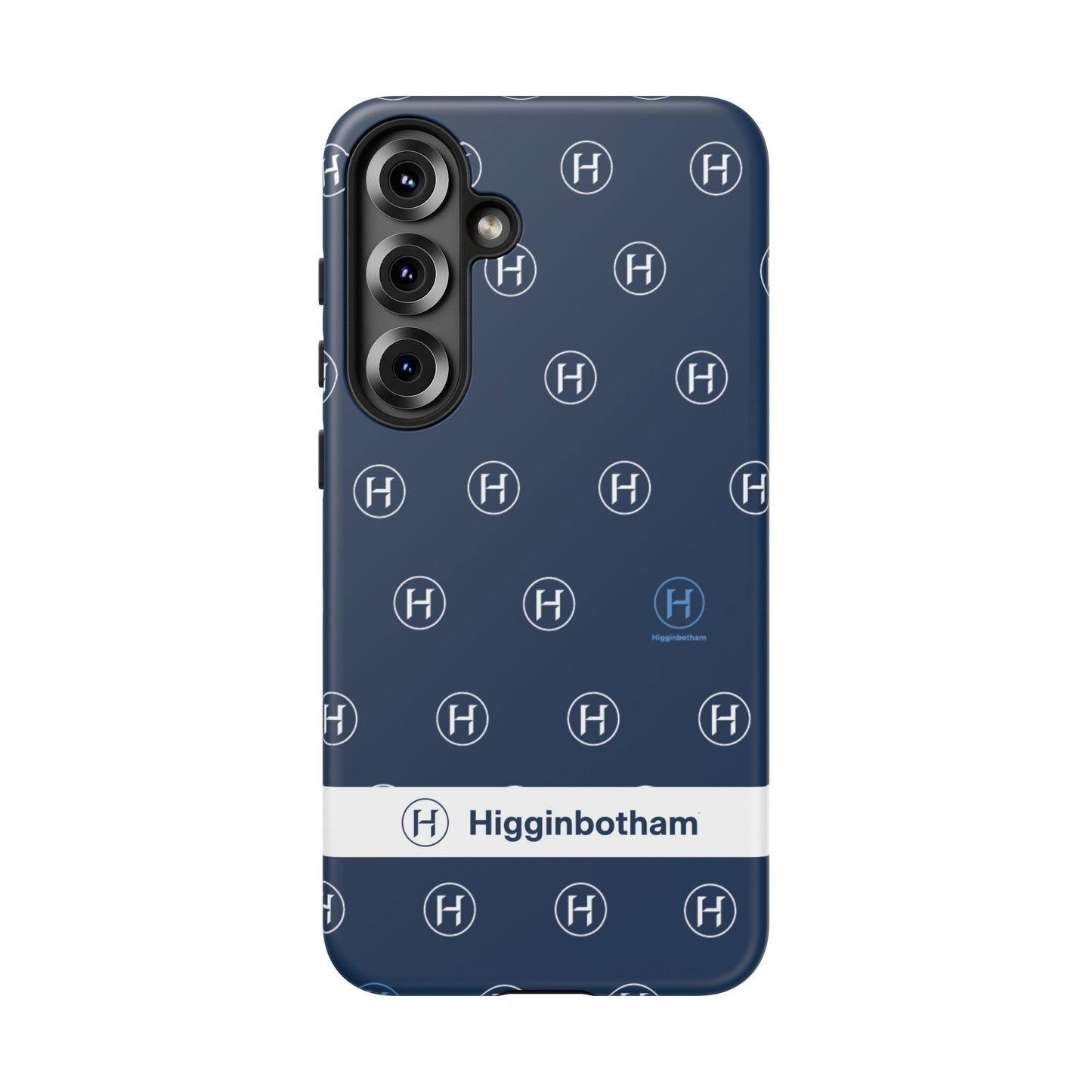 Navy Monogram Tough Phone Case — Shielded Slim Protective Cover