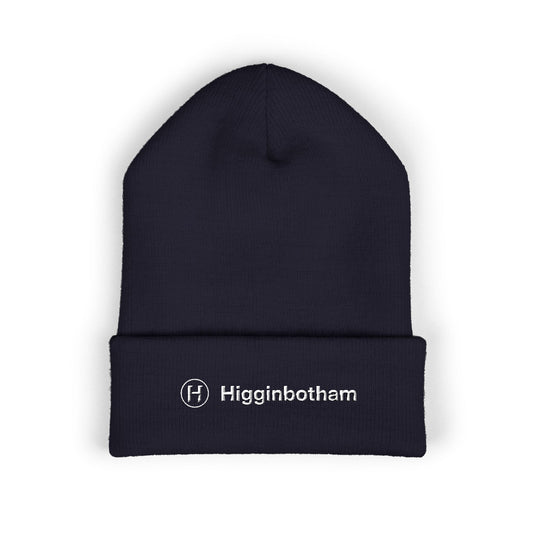 Embroidered Higginbotham Logo Cuffed Beanie