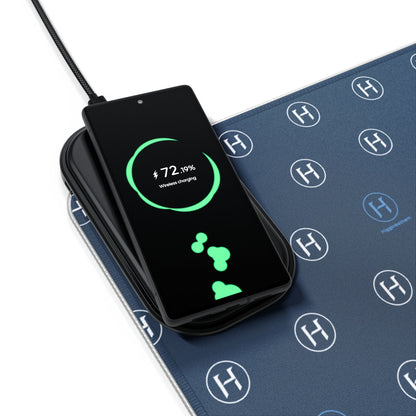 LED Wireless Charging Gaming Mouse Pad — RGB Desk Mat with Qi Charger