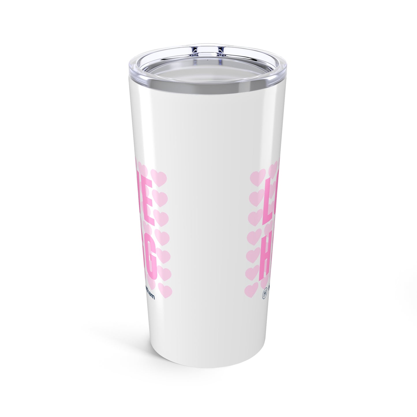 Double Sided 20oz Pink Heart and Higg Logo Tumbler — Seasonal Item