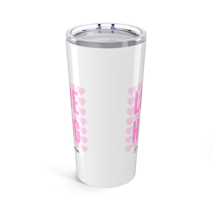 Double Sided 20oz Pink Heart and Higg Logo Tumbler — Seasonal Item