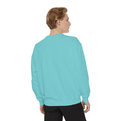 Comfort Colors Sweatshirt — Garment-Dyed Crewneck with Embroidery