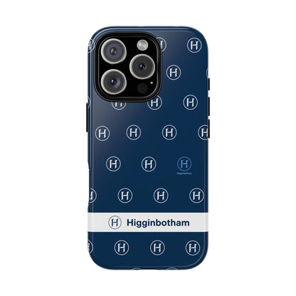 Navy Monogram Tough Phone Case — Shielded Slim Protective Cover