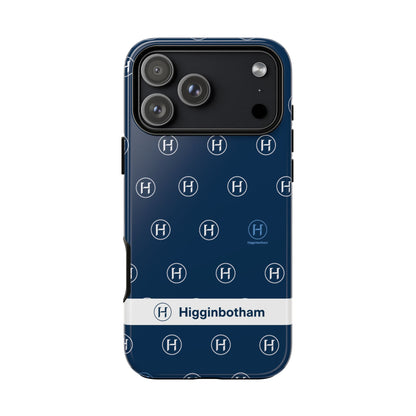 Navy Monogram Tough Phone Case — Shielded Slim Protective Cover