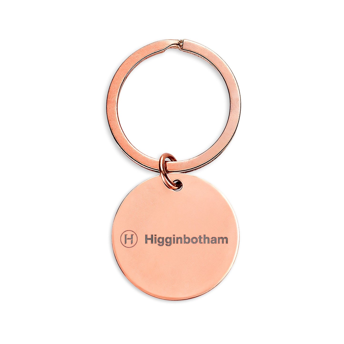 Higg Values- Engravable Stainless Steel Round Keychain