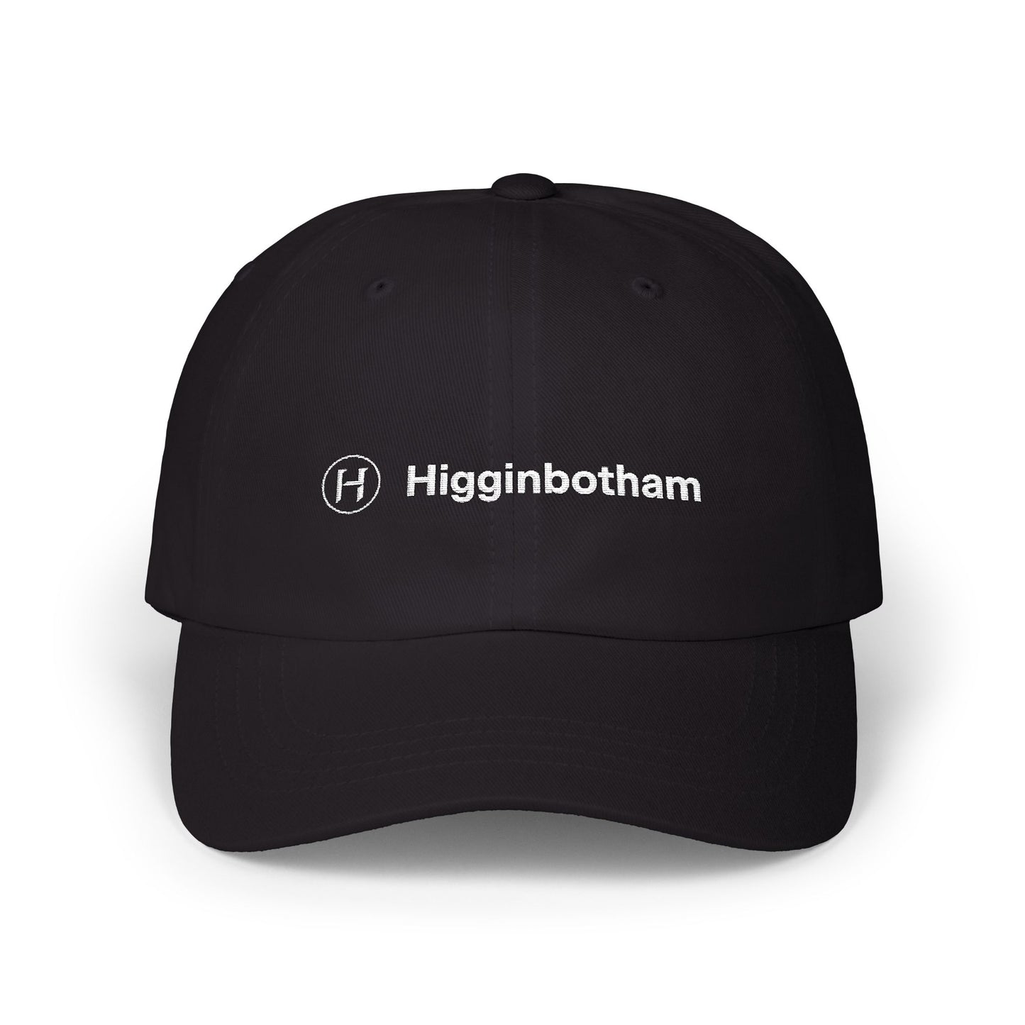 Embroidered 'Higginbotham' Classic Dad Cap — Minimal Logo Baseball Hat