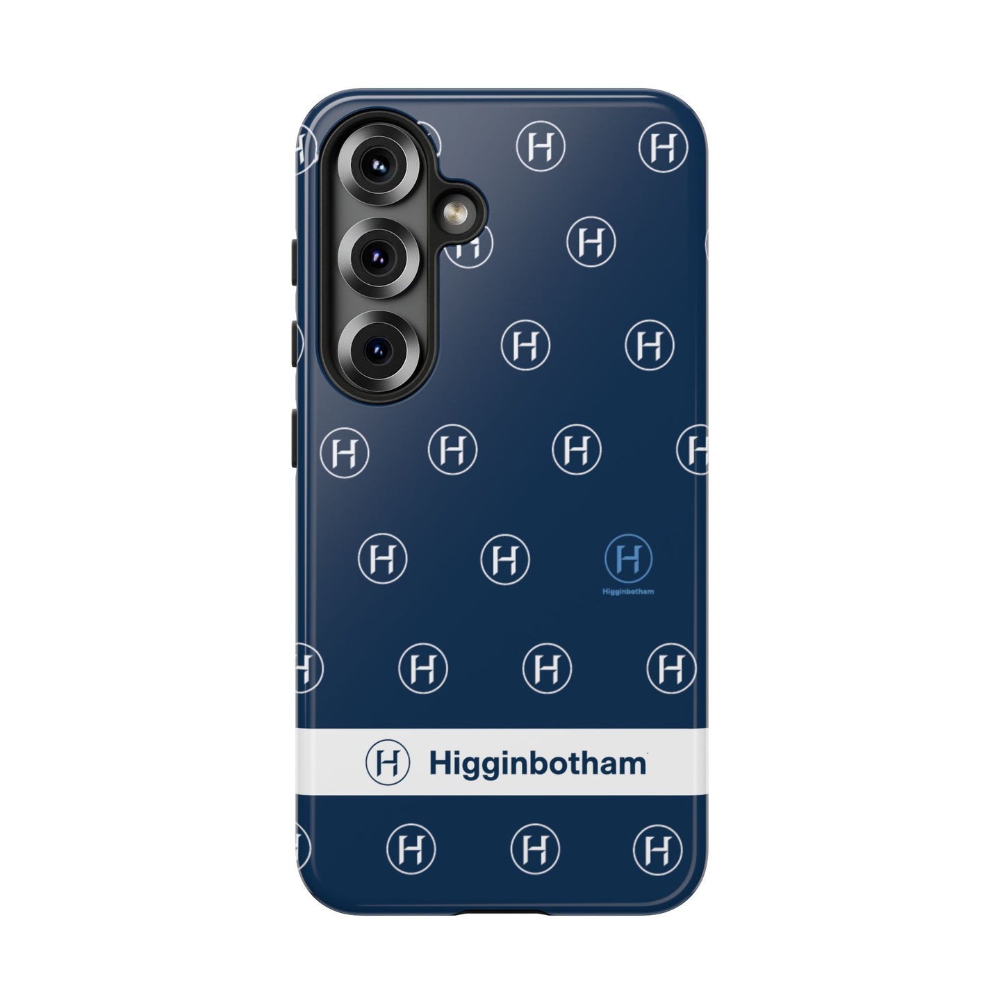 Navy Monogram Tough Phone Case — Shielded Slim Protective Cover