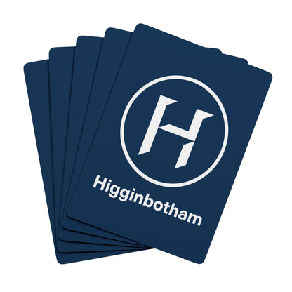 Classic Ace Spade Poker Playing Cards – Navy Monogram Back