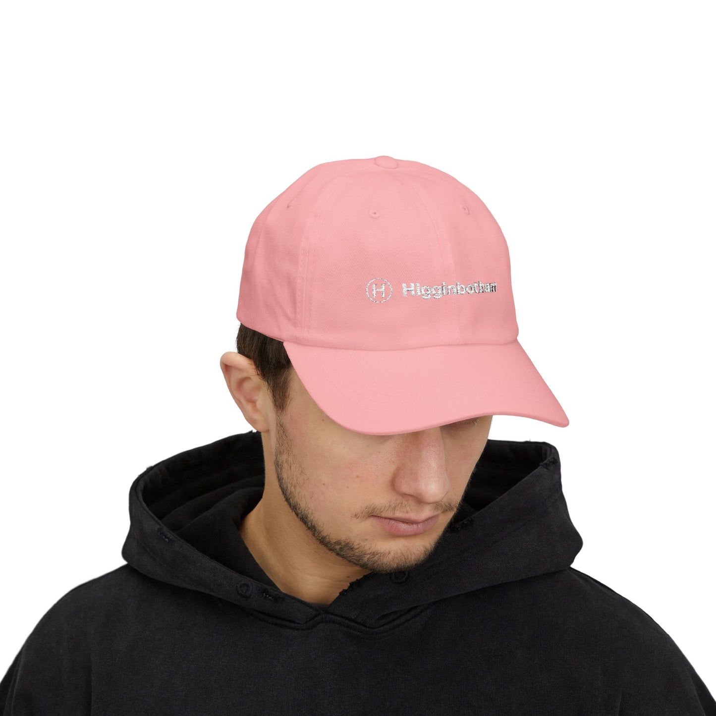 Embroidered 'Higginbotham' Classic Dad Cap — Minimal Logo Baseball Hat