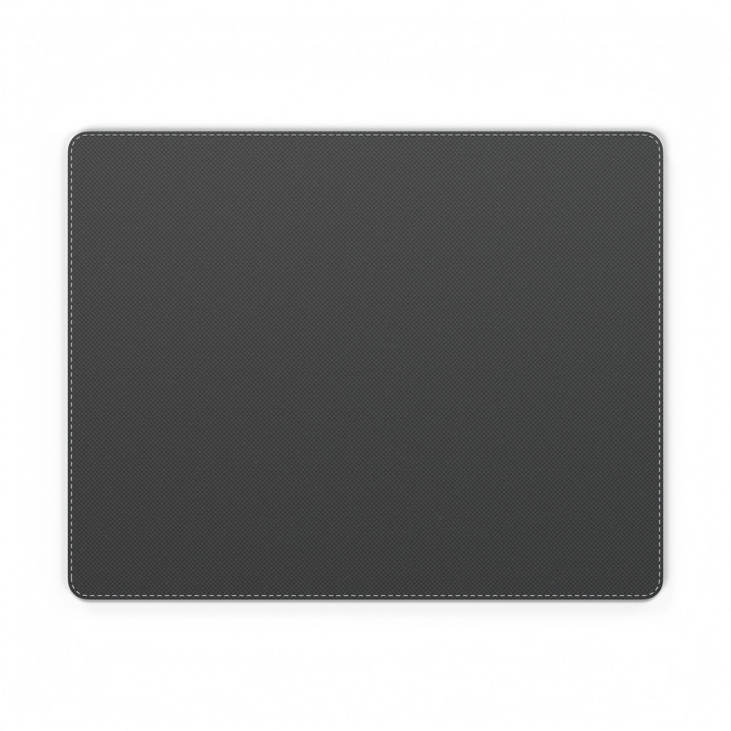 Hexagon Monogram PU Leather Mouse Mat — Navy Geometric Desk Pad