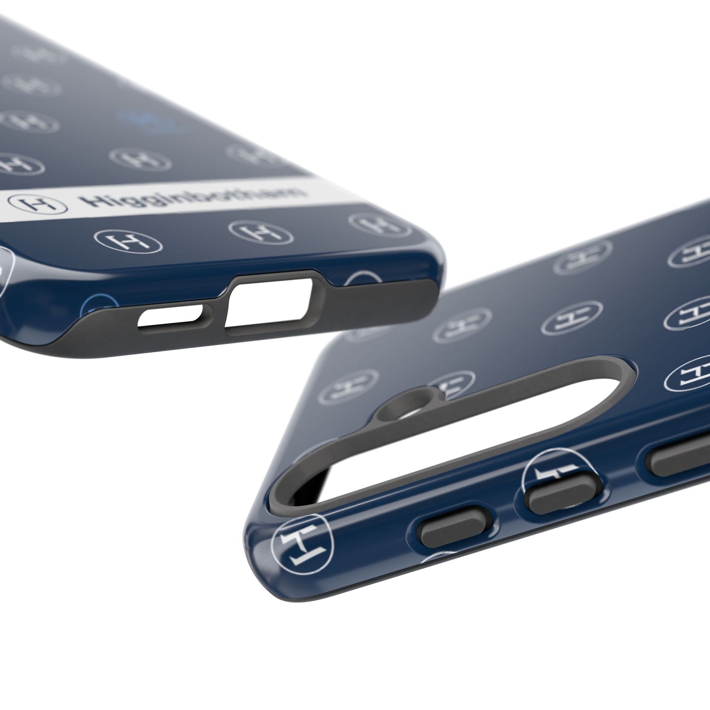 Navy Monogram Tough Phone Case — Shielded Slim Protective Cover