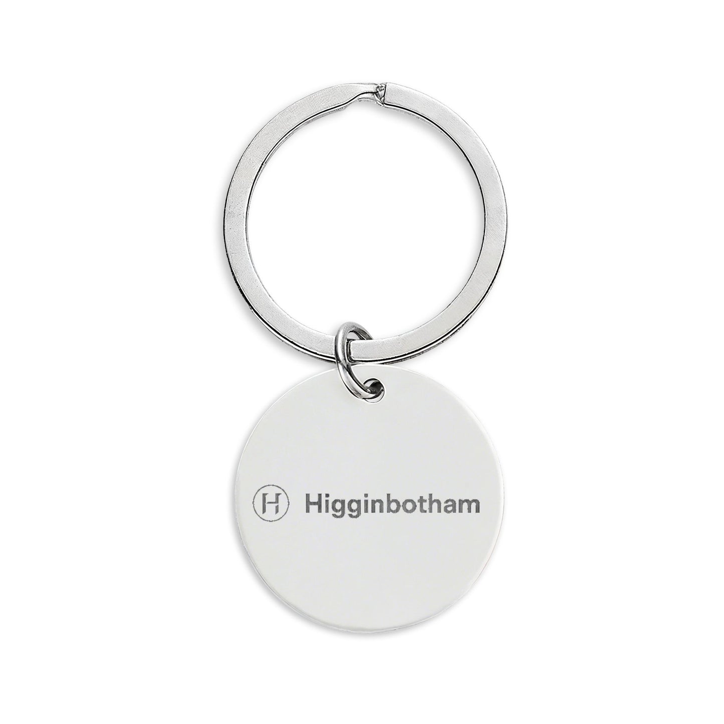 Higg Values- Engravable Stainless Steel Round Keychain