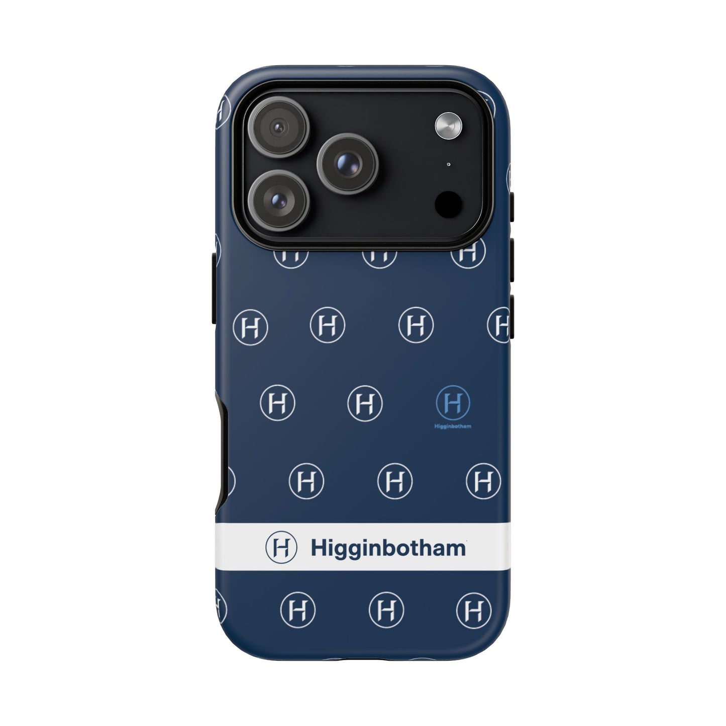 Navy Monogram Tough Phone Case — Shielded Slim Protective Cover