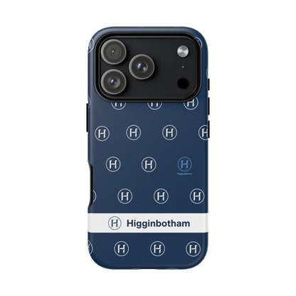 Navy Monogram Tough Phone Case — Shielded Slim Protective Cover