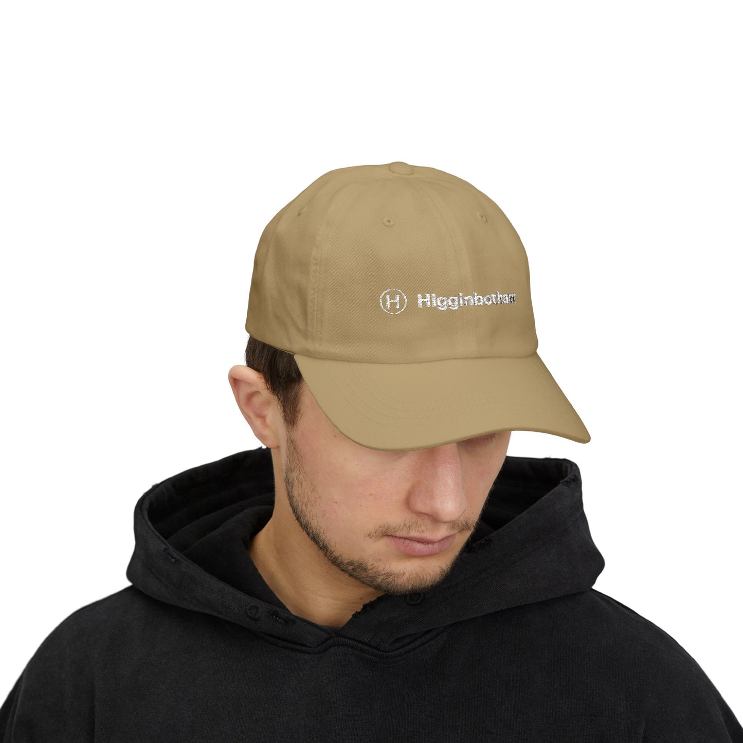 Embroidered 'Higginbotham' Classic Dad Cap — Minimal Logo Baseball Hat