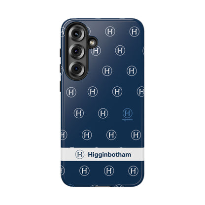 Navy Monogram Tough Phone Case — Shielded Slim Protective Cover